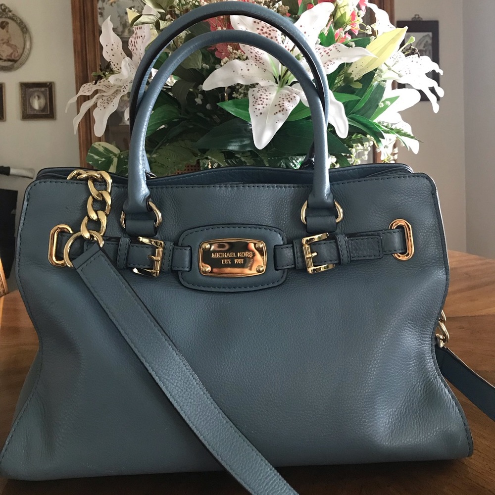 Authentic Michael Kors Hamilton Blue bag